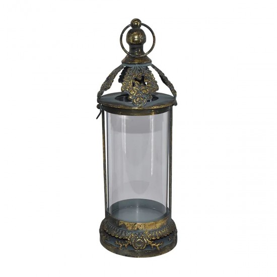 Lanterne antik med guld 32cm