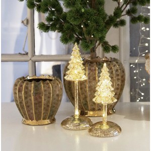 LED Glaslampe guld juletræ 20cm LED Glaslampe guld juletræ 20cm