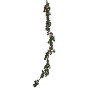 Kunstigt gran ranke med kogler 177cm Kunstigt gran ranke med kogler 177cm