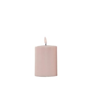 LED bloklys outdoor Lyserød 10cm LED bloklys outdoor Lyserød 10cm