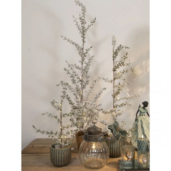 Kunstigt cedertræ med LED lys 49cm