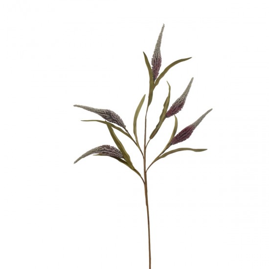 Kunstig blomst - fem grene - gammelrosa 60 cm