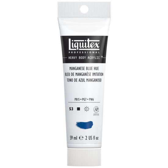 Manganese Blue Hue Akryl maling 59 ml Heavybody Liquitex Manganese Blue Hue Akryl maling 59 ml Heavybody Liquitex