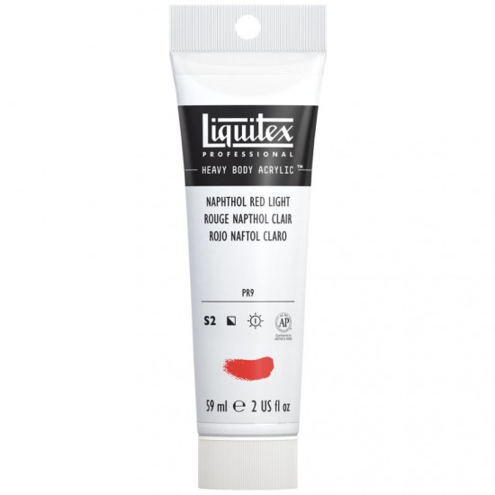 Naphthol Red Light Akryl maling 59 ml Heavybody Liquitex Naphthol Red Light Akryl maling 59 ml Heavybody Liquitex