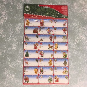 Til-Fra mærker 48 stk Jul