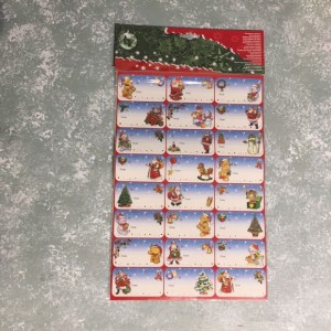 Til-Fra mærker 48 stk Jul