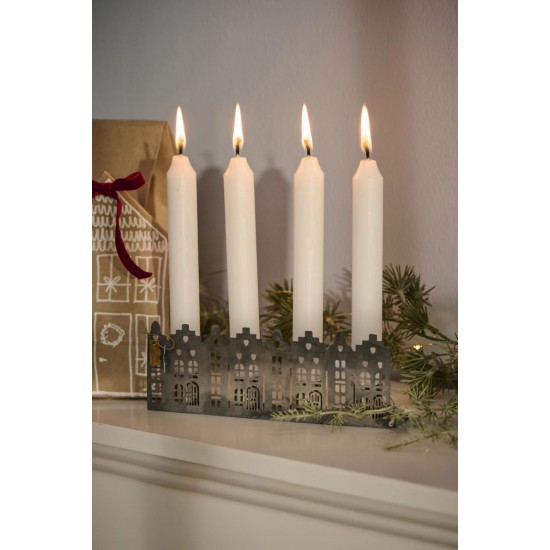 Lysestage til 4 x 2,2 cm lys huse