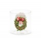 Glas med julekrans 300 ml Glas med julekrans 300 ml
