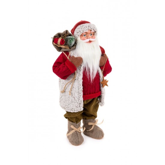 Julemand Med Sæk 60 cm - Christmas carol