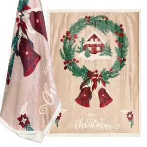 Vamset vinter plaid 130x160 cm -  Holly Jolly Vamset vinter plaid 130x160 cm -  Holly Jolly