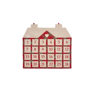 Julekalender i stof 57x52 cm Julekalender i stof 57x52 cm