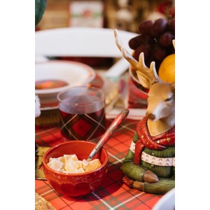 Skål 140 ml Stentøj Sunday Mat Rød H 4,8x8,2 cm