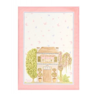 Viskestykke La vie en rose hus 50x70cm Viskestykke La vie en rose hus 50x70cm