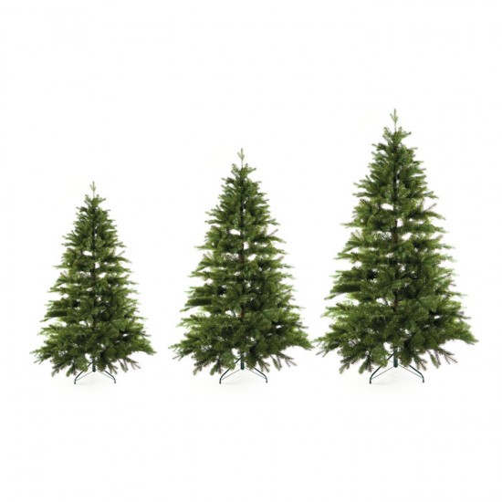Kunstigt juletræ H 210 cm- Diam 135 cm