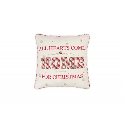 Pude med fyld All hearts come home 45x45 cm