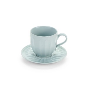 Kaffekop med underkop Stentøj Sunday Nautico blue 310 ml Kaffekop med underkop Stentøj Sunday Nautico blue 310 ml