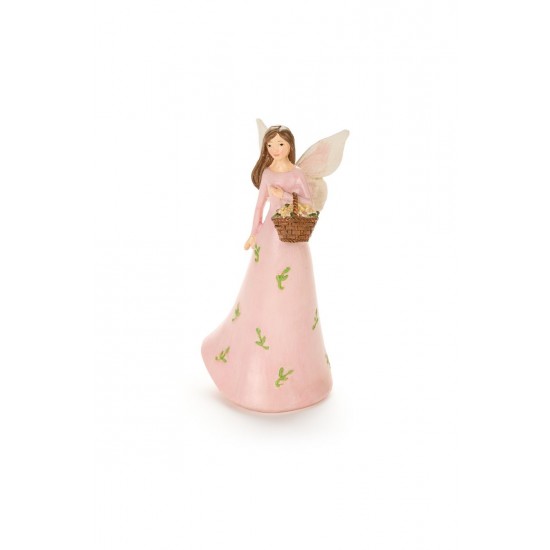 Engel i lyserød kjole 15cm Wendy