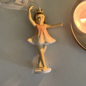 Ophæng Ballerina lyserød ca 10 cm Ophæng Ballerina lyserød ca 10 cm