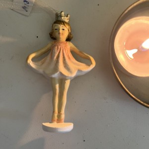 Ophæng Ballerina lyserød ca 10 cm Ophæng Ballerina lyserød ca 10 cm