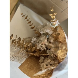 Buket med kunstige blomster Guld Buket med kunstige blomster Guld