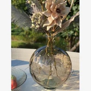 Kæmpe Glas vase - Ballon sand glas 46x32cm Kæmpe Glas vase - Ballon sand glas 46x32cm