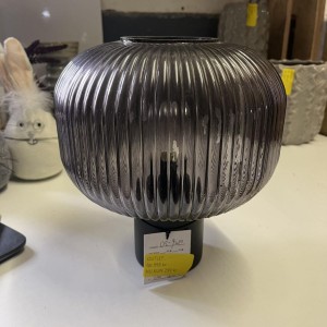 LED lampe med pære sort glas LED lampe med pære sort glas