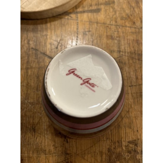 Ældre Greengate Latte kop med striber Ældre Greengate Latte kop med striber