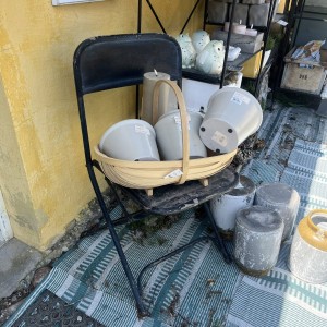 Klapstol i jern ældre