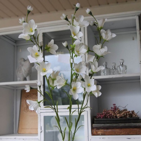 Kunstig Klokkeblomst 65cm Hvid - kunstig blomst Kunstig Klokkeblomst 65cm Hvid - kunstig blomst