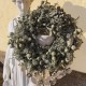 Smuk Krans i tørrede blomster - Grøn Smuk Krans i tørrede blomster - Grøn