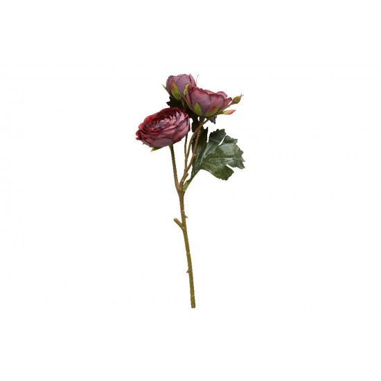 Blomstergren Ranukel Bordeaux 32 cm - Kunstig Blomst