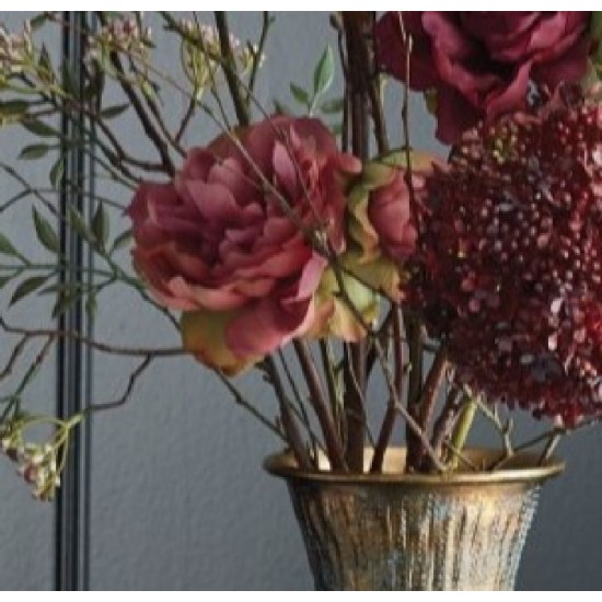 Blomstergren Peony Rose Lyserød 60 cm - Kunstig Blomst