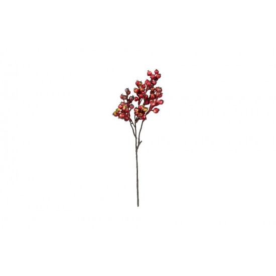Gren med bær 38 cm - Kunstig Blomst