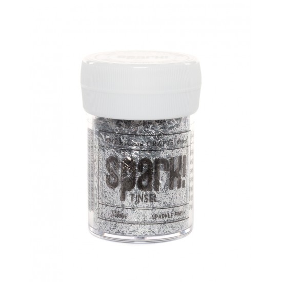 Glitter Tinsel - Silver