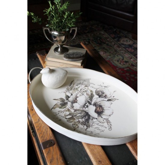 Transfer Bike'n flower 4 stk. 28cm