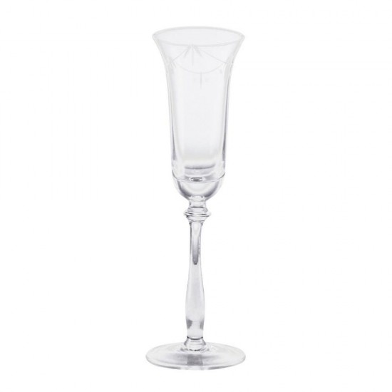 Champagneglas med ranke slibning 24,5 cm - Kerstin