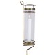 Smuk lysestage med hurricaneglas på spyd Antik Guld 125 cm Smuk lysestage med hurricaneglas på spyd Antik Guld 125 cm
