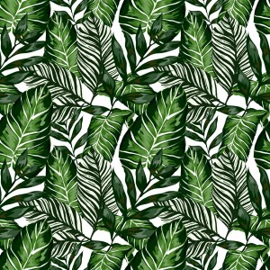 Folie Lenco deco Grønne planter 45cmx2m