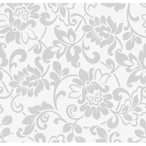 Folie Lenco deco heritage sølv mønster 45cmx2m