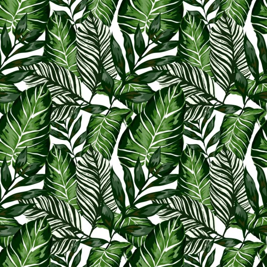 Folie Lenco deco Grønne planter 45cmx2m Folie Lenco deco Grønne planter 45cmx2m