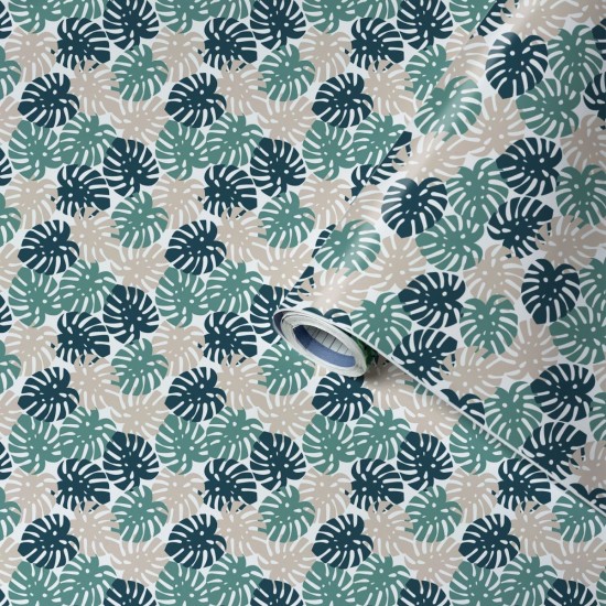 Folie Lenco deco Tropical Monstera 45cmx2m Folie Lenco deco Tropical Monstera 45cmx2m