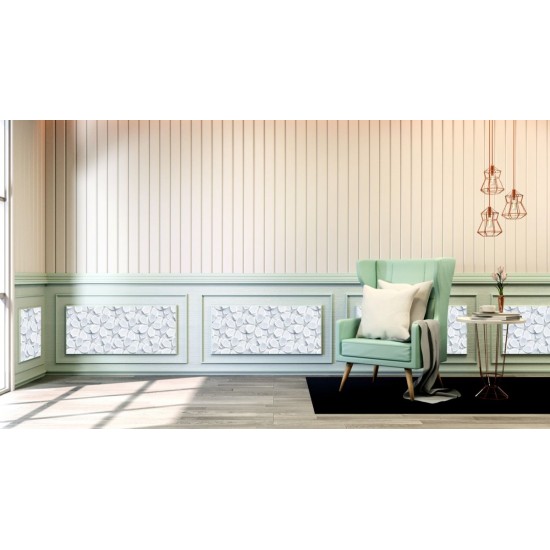 Folie Lenco deco White flowers 45cmx2m Folie Lenco deco White flowers 45cmx2m
