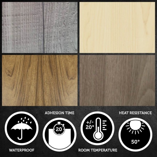 Folie Lenco deco Wooden plank stonewash 45cmx2m Folie Lenco deco Wooden plank stonewash 45cmx2m