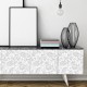 Folie Lenco deco heritage sølv mønster 45cmx2m Folie Lenco deco heritage sølv mønster 45cmx2m