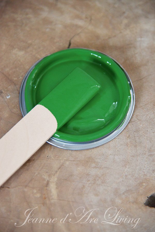 Den nye Brigt Green industri farve i kalk maling