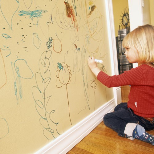 Tavle maling på børneværelset til fuld kreativitet