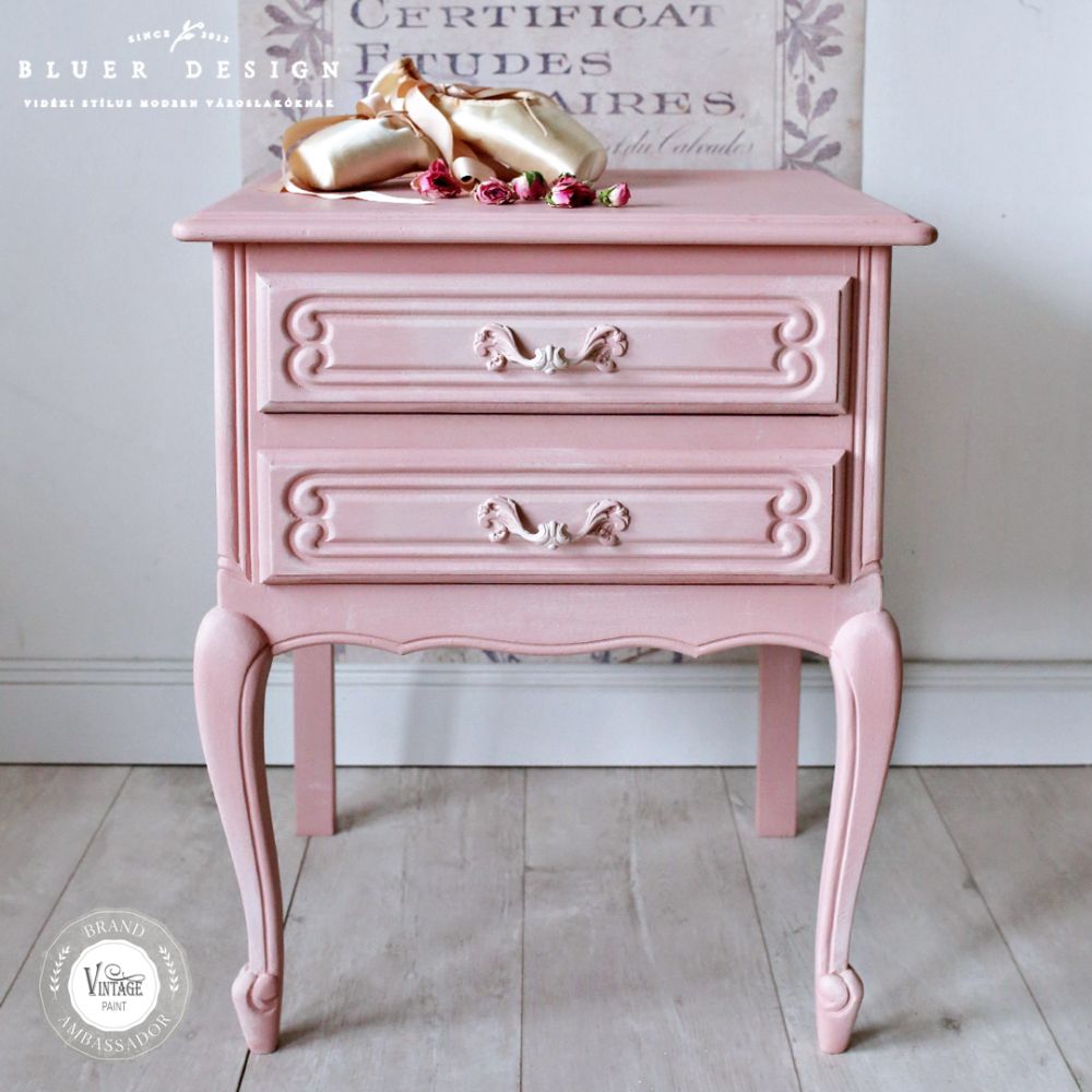 Eksempel med Dusty Rose/Faded rose kalkmaling