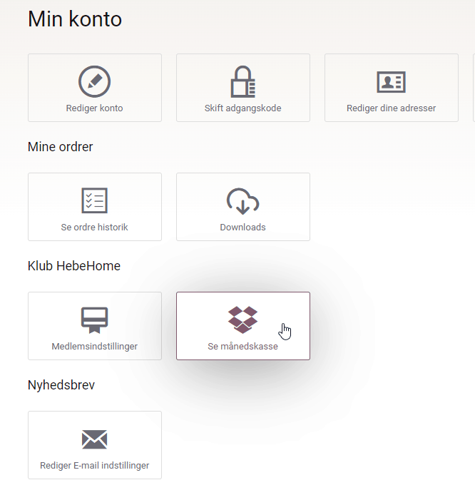 Se indholdet i månedskassen hos HebeHome